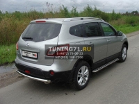 Пороги с площадкой 42,4 мм Nissan Qashqai+2 2010